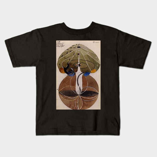 High Resolution Hilma af Klint The Tree Of Knowledge No 2 Series W 1915 Kids T-Shirt by tiokvadrat